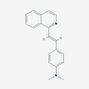 molecular formula C19H18N2 B271548 4-[2-(1-isoquinolinyl)vinyl]-N,N-dimethylaniline 