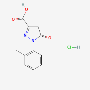 1-(2,4-Dimethylphenyl)-5-oxo-4H-pyrazole-3-carboxylic acid;hydrochloride