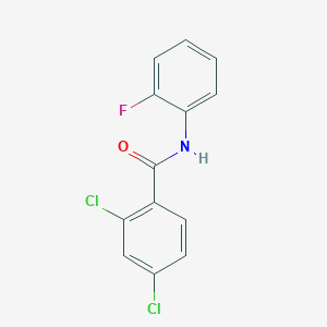 molecular formula C13H8Cl2FNO B271550 2,4-dichloro-N-(2-fluorophenyl)benzamide 