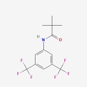 molecular formula C13H13F6NO B2715514 3',5'-双(三氟甲基)-2,2,2-三甲基乙酰苯胺 CAS No. 130721-86-7