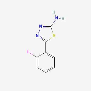molecular formula C8H6IN3S B2715532 5-(2-Iodophenyl)-1,3,4-thiadiazol-2-amine CAS No. 299934-10-4
