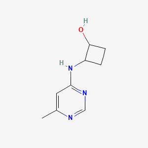 molecular formula C9H13N3O B2715593 2-[(6-Methylpyrimidin-4-yl)amino]cyclobutan-1-ol CAS No. 2200034-18-8