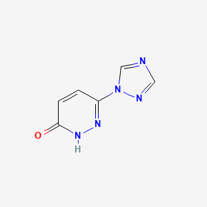 molecular formula C6H5N5O B2715606 6-(1H-1,2,4-三唑-1-基)-2,3-二氢吡啶-3-酮 CAS No. 1146289-90-8