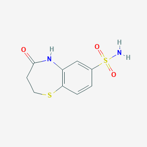 molecular formula C9H10N2O3S2 B2715613 4-氧代-3,5-二氢-2H-1,5-苯并噻二嗪-7-磺酰胺 CAS No. 2413877-33-3
