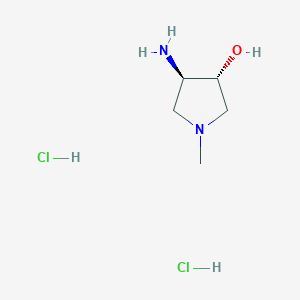 molecular formula C5H14Cl2N2O B2715643 rac-(3R,4R)-4-Amino-1-methyl-3-pyrrolidinol dihydrochloride CAS No. 2089245-64-5
