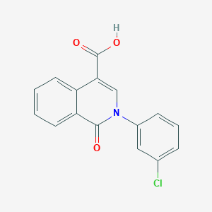molecular formula C16H10ClNO3 B2715662 2-(3-Chlorophenyl)-1-oxo-1,2-dihydroisoquinoline-4-carboxylic acid CAS No. 1185101-85-2