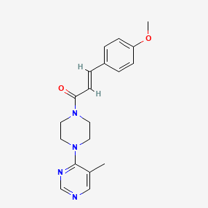 (E)-3-(4-methoxyphenyl)-1-(4-(5-methylpyrimidin-4-yl)piperazin-1-yl)prop-2-en-1-one