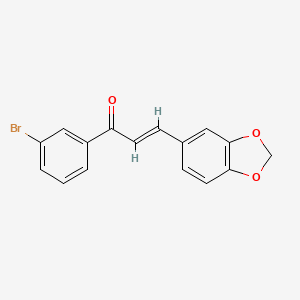 (2E)-3-(2H-1,3-Benzodioxol-5-yl)-1-(3-bromophenyl)prop-2-en-1-one