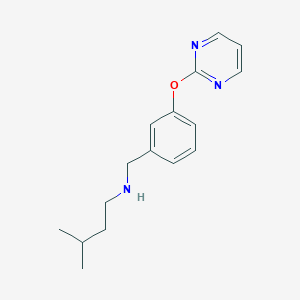 molecular formula C16H21N3O B271571 N-isopentyl-N-[3-(2-pyrimidinyloxy)benzyl]amine 