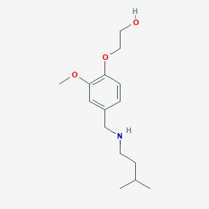 2-{4-[(Isopentylamino)methyl]-2-methoxyphenoxy}ethanol