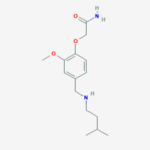 2-{4-[(Isopentylamino)methyl]-2-methoxyphenoxy}acetamide