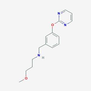 molecular formula C15H19N3O2 B271574 N-(3-methoxypropyl)-N-[3-(2-pyrimidinyloxy)benzyl]amine 
