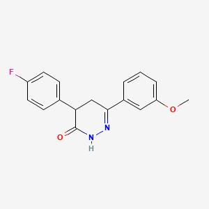 4-(4-fluorophenyl)-6-(3-methoxyphenyl)-4,5-dihydro-3(2H)-pyridazinone