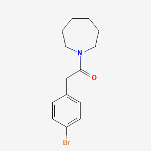 molecular formula C14H18BrNO B2715799 1-(1-Azepanyl)-2-(4-bromophenyl)ethanone CAS No. 349429-30-7
