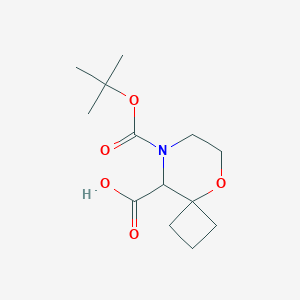 8-[(2-Methylpropan-2-yl)oxycarbonyl]-5-oxa-8-azaspiro[3.5]nonane-9-carboxylic acid