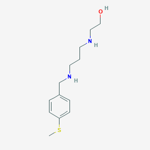molecular formula C13H22N2OS B271585 2-[(3-{[4-(Methylthio)benzyl]amino}propyl)amino]ethanol 