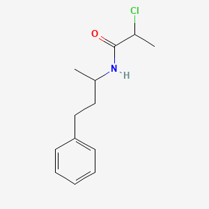 molecular formula C13H18ClNO B2715850 2-chloro-N-(4-phenylbutan-2-yl)propanamide CAS No. 743442-10-6