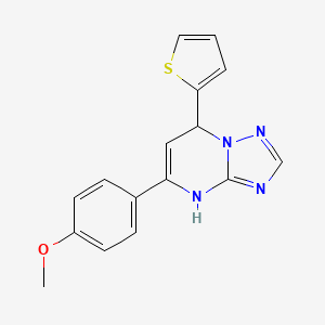 5-(4-Methoxyphenyl)-7-(thiophen-2-yl)-4,7-dihydro-[1,2,4]triazolo[1,5-a]pyrimidine