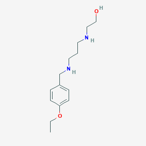 molecular formula C14H24N2O2 B271586 2-({3-[(4-Ethoxybenzyl)amino]propyl}amino)ethanol 