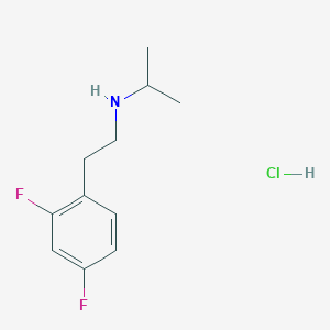molecular formula C11H16ClF2N B2715877 [2-(2,4-二氟苯基)乙基](异丙基)胺盐酸盐 CAS No. 2243512-98-1