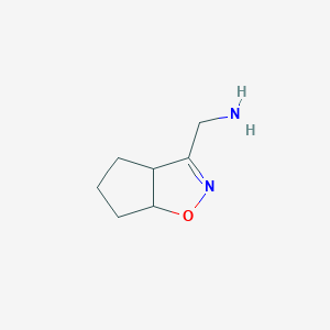 molecular formula C7H12N2O B2715881 3aH,4H,5H,6H,6aH-cyclopenta[d][1,2]oxazol-3-ylmethanamine CAS No. 1258650-86-0