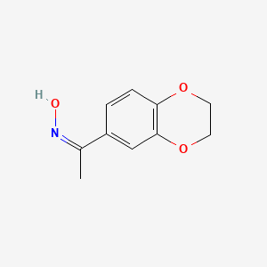 molecular formula C10H11NO3 B2715882 (NZ)-N-[1-(2,3-dihydro-1,4-benzodioxin-6-yl)ethylidene]hydroxylamine CAS No. 37866-47-0