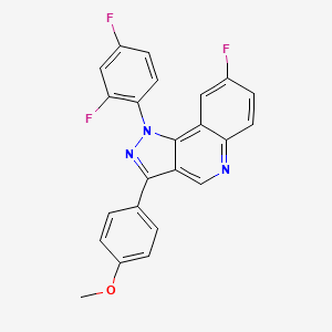 1-(2,4-difluorophenyl)-8-fluoro-3-(4-methoxyphenyl)-1H-pyrazolo[4,3-c]quinoline