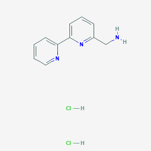 [6-(Pyridin-2-yl)pyridin-2-yl]methanamine dihydrochloride
