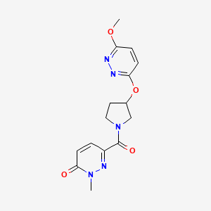 6-(3-((6-methoxypyridazin-3-yl)oxy)pyrrolidine-1-carbonyl)-2-methylpyridazin-3(2H)-one