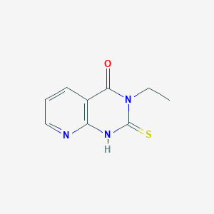 molecular formula C9H9N3OS B2715930 3-ethyl-2-mercaptopyrido[2,3-d]pyrimidin-4(3H)-one CAS No. 923164-38-9