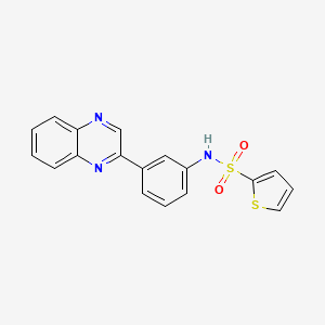N-[3-(2-quinoxalinyl)phenyl]-2-thiophenesulfonamide