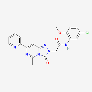 N-(5-chloro-2-methoxyphenyl)-2-(5-methyl-3-oxo-7-pyridin-2-yl[1,2,4]triazolo[4,3-c]pyrimidin-2(3H)-yl)acetamide