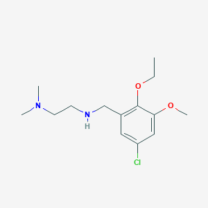 molecular formula C14H23ClN2O2 B271594 N-(5-chloro-2-ethoxy-3-methoxybenzyl)-N-[2-(dimethylamino)ethyl]amine 