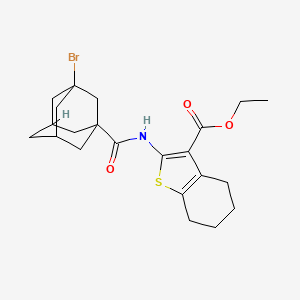 Ethyl 2-[(3-bromoadamantane-1-carbonyl)amino]-4,5,6,7-tetrahydro-1-benzothiophene-3-carboxylate