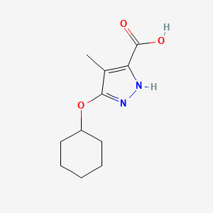 5-Cyclohexyloxy-4-methyl-1H-pyrazole-3-carboxylic acid