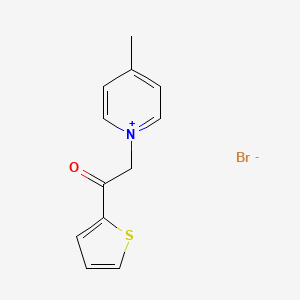 4-Methyl-1-(2-oxo-2-(thiophen-2-yl)ethyl)pyridin-1-ium bromide