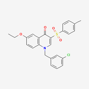 1-(3-chlorobenzyl)-6-ethoxy-3-tosylquinolin-4(1H)-one