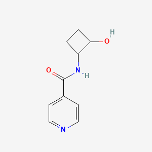 molecular formula C10H12N2O2 B2715963 N-(2-羟基环丁基)吡啶-4-甲酰胺 CAS No. 2198149-20-9