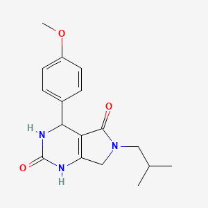 6-isobutyl-4-(4-methoxyphenyl)-3,4,6,7-tetrahydro-1H-pyrrolo[3,4-d]pyrimidine-2,5-dione