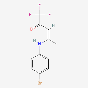 4-(4-Bromoanilino)-1,1,1-trifluoro-3-penten-2-one