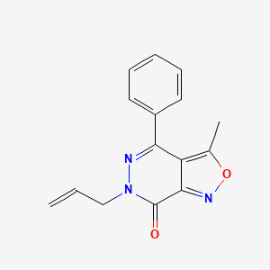 molecular formula C15H13N3O2 B2715997 6-allyl-3-methyl-4-phenylisoxazolo[3,4-d]pyridazin-7(6H)-one CAS No. 185333-65-7
