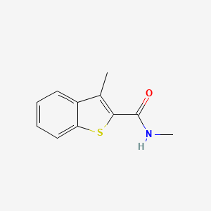 molecular formula C11H11NOS B2716009 N,3-dimethyl-1-benzothiophene-2-carboxamide CAS No. 18781-48-1