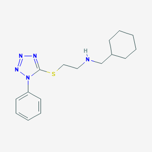 N-(cyclohexylmethyl)-2-[(1-phenyl-1H-tetrazol-5-yl)thio]ethanamine