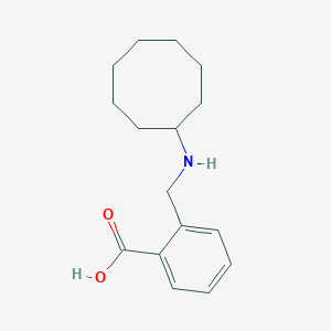 molecular formula C16H23NO2 B271603 2-[(Cyclooctylamino)methyl]benzoic acid 