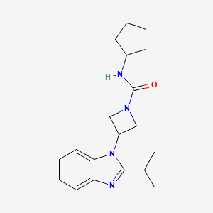 N-Cyclopentyl-3-(2-propan-2-ylbenzimidazol-1-yl)azetidine-1-carboxamide
