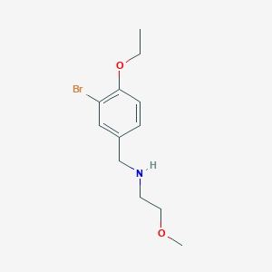 molecular formula C12H18BrNO2 B271604 N-(3-bromo-4-ethoxybenzyl)-2-methoxyethanamine 