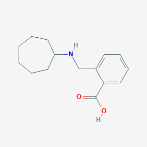 molecular formula C15H21NO2 B271606 2-[(Cycloheptylamino)methyl]benzoic acid 