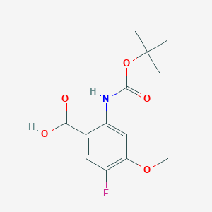 5-Fluoro-4-methoxy-2-[(2-methylpropan-2-yl)oxycarbonylamino]benzoic acid