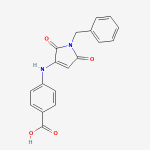 4-((1-benzyl-2,5-dioxo-2,5-dihydro-1H-pyrrol-3-yl)amino)benzoic acid