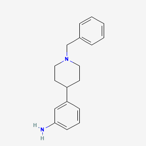 molecular formula C18H22N2 B2716074 3-(1-苄基哌啶-4-基)苯胺 CAS No. 1783503-38-7